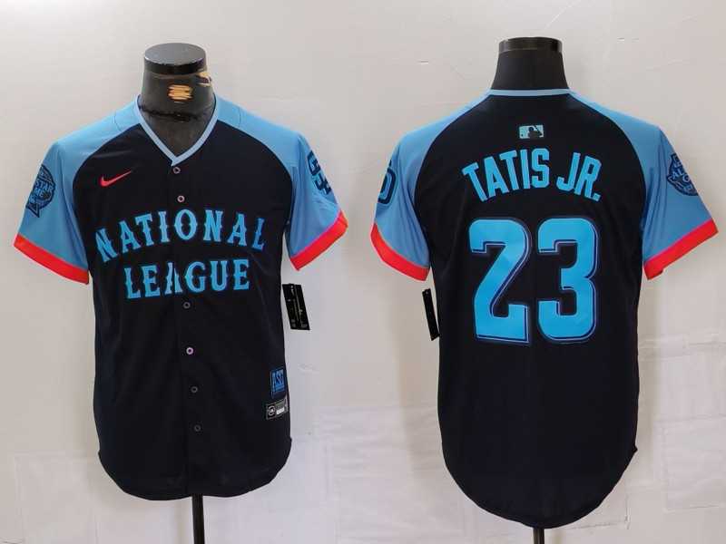 Mens San Diego Padres #23 Fernando Tatis Jr Navy 2024 All Star Limited Stitched Jersey